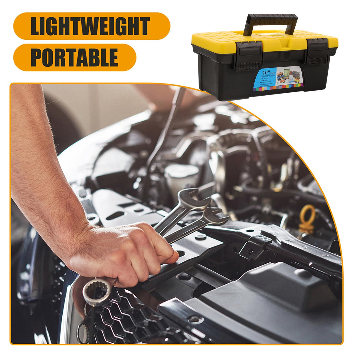 10 Inch Plastic Tool Box W90606
