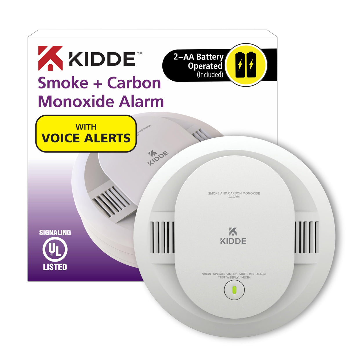 Smoke & Carbon Monoxide Detector, AA Battery Powered M562885