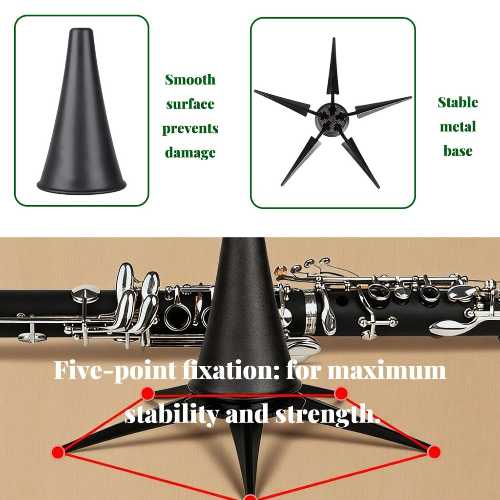 Portable Lightweight Foldable Clarinet Stand I518802