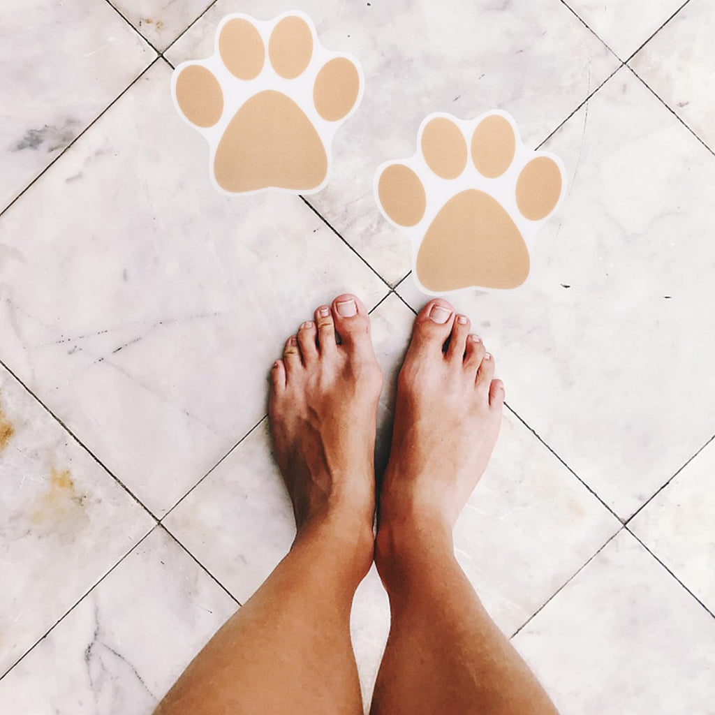 Dog Paw Bathtub Stickers PEVA Anti Slip Decal B855