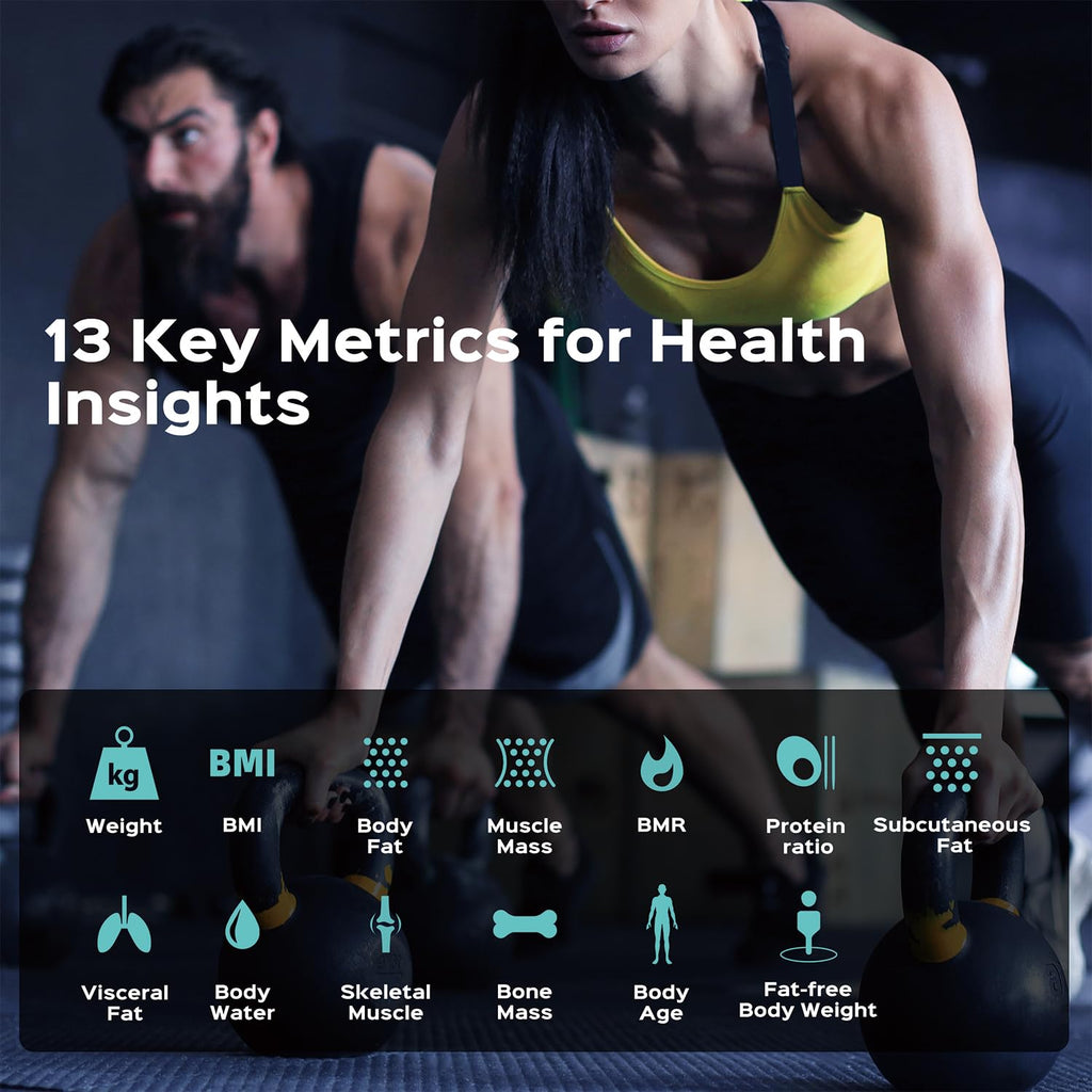 Smart Weight Scale with BMI Body Fat Muscle Mass J46355