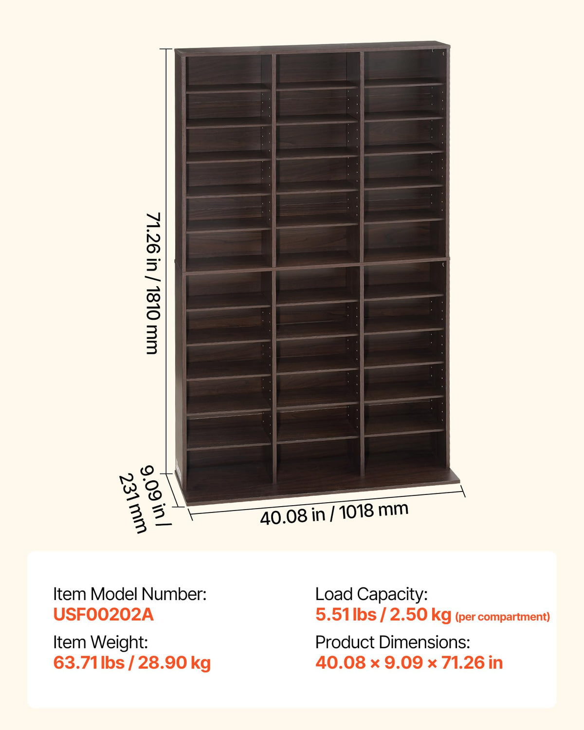 12-Tier Media Storage Cabinet G63597