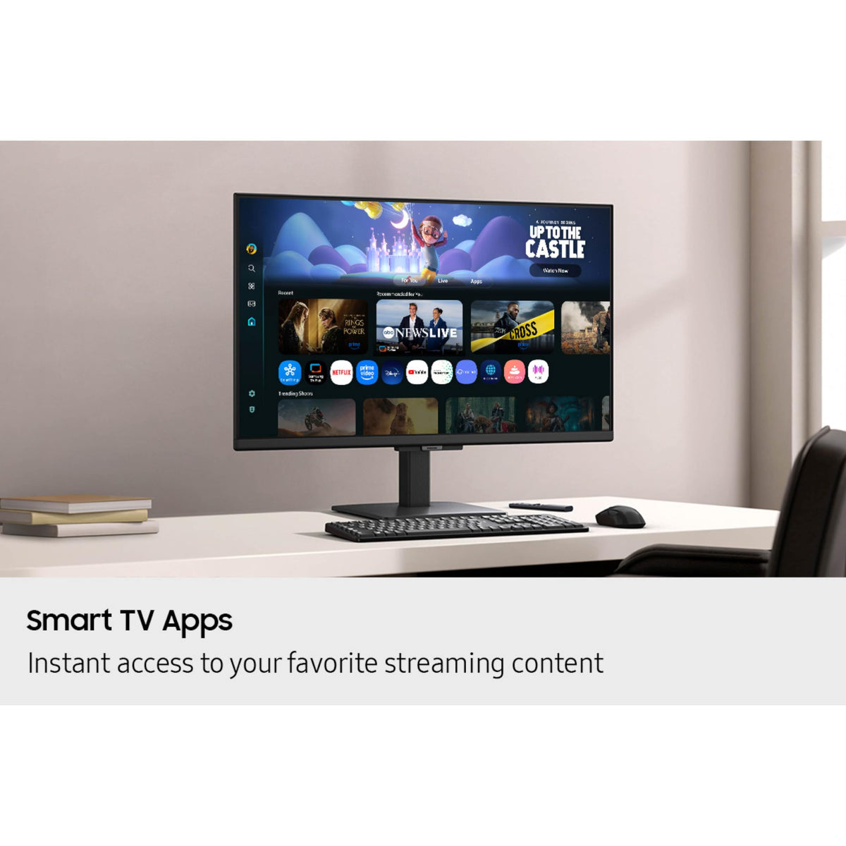 32-Inch FHD Smart Monitor with Streaming TV, Speakers, HDR10, Black H97983