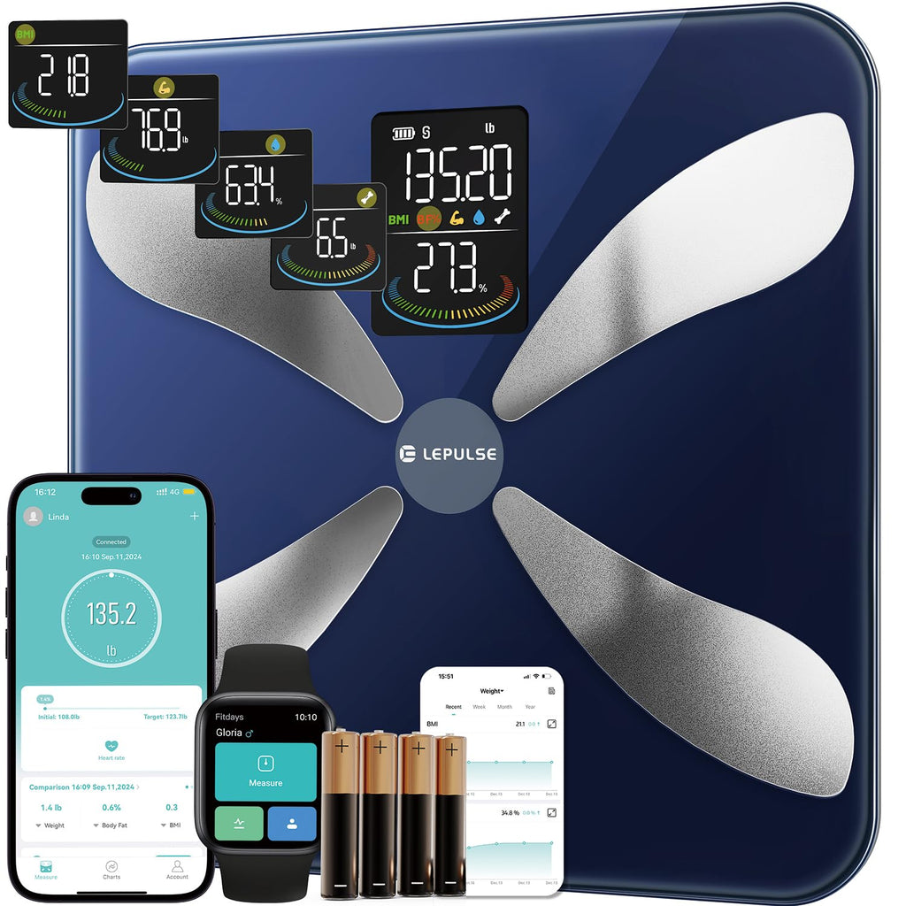 Smart Weight Scale with BMI Body Fat Muscle Mass J46355
