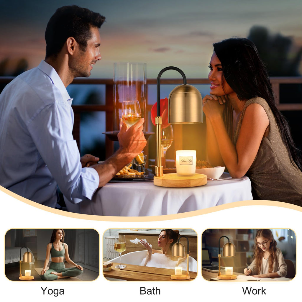 Dimmable Electric Candle Warmer Lamp with Timer K9288