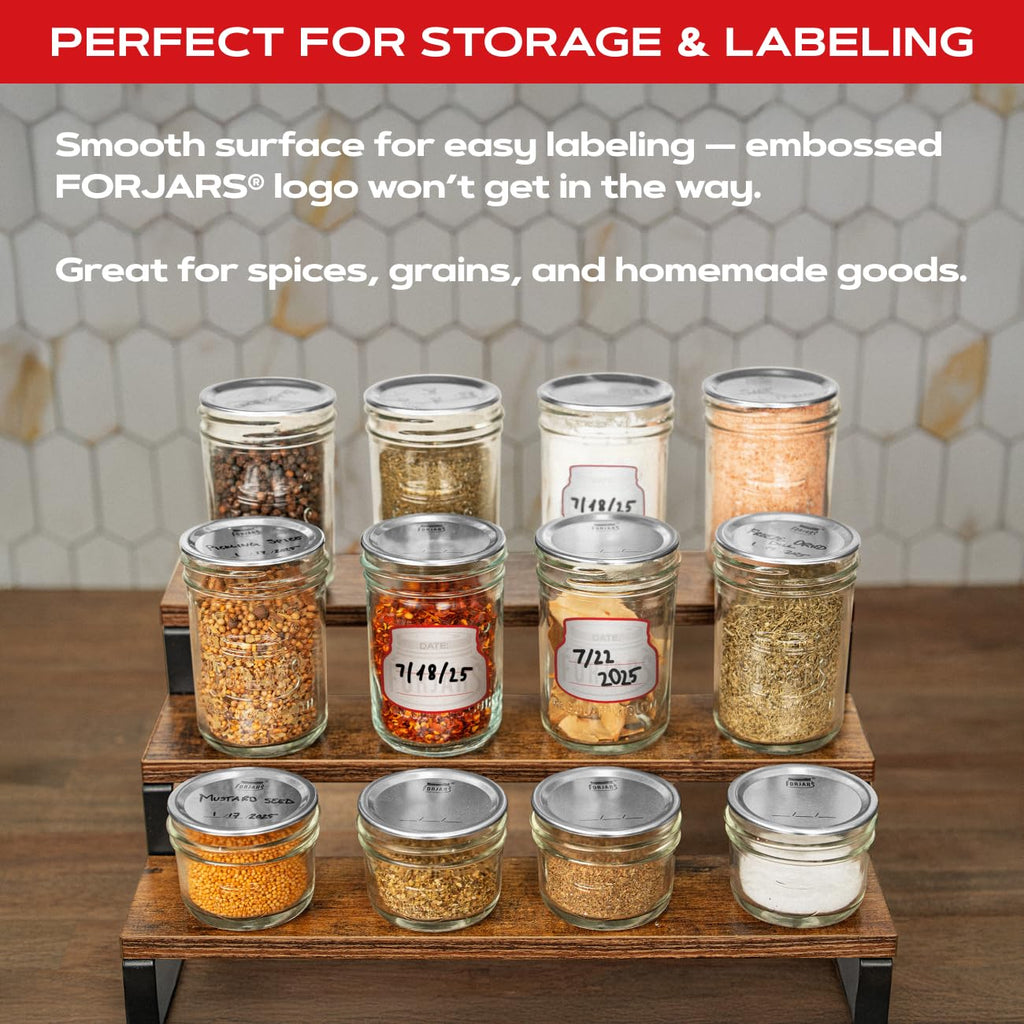 16oz Wide Mouth Glass Canning Jars 12-Pack V17548