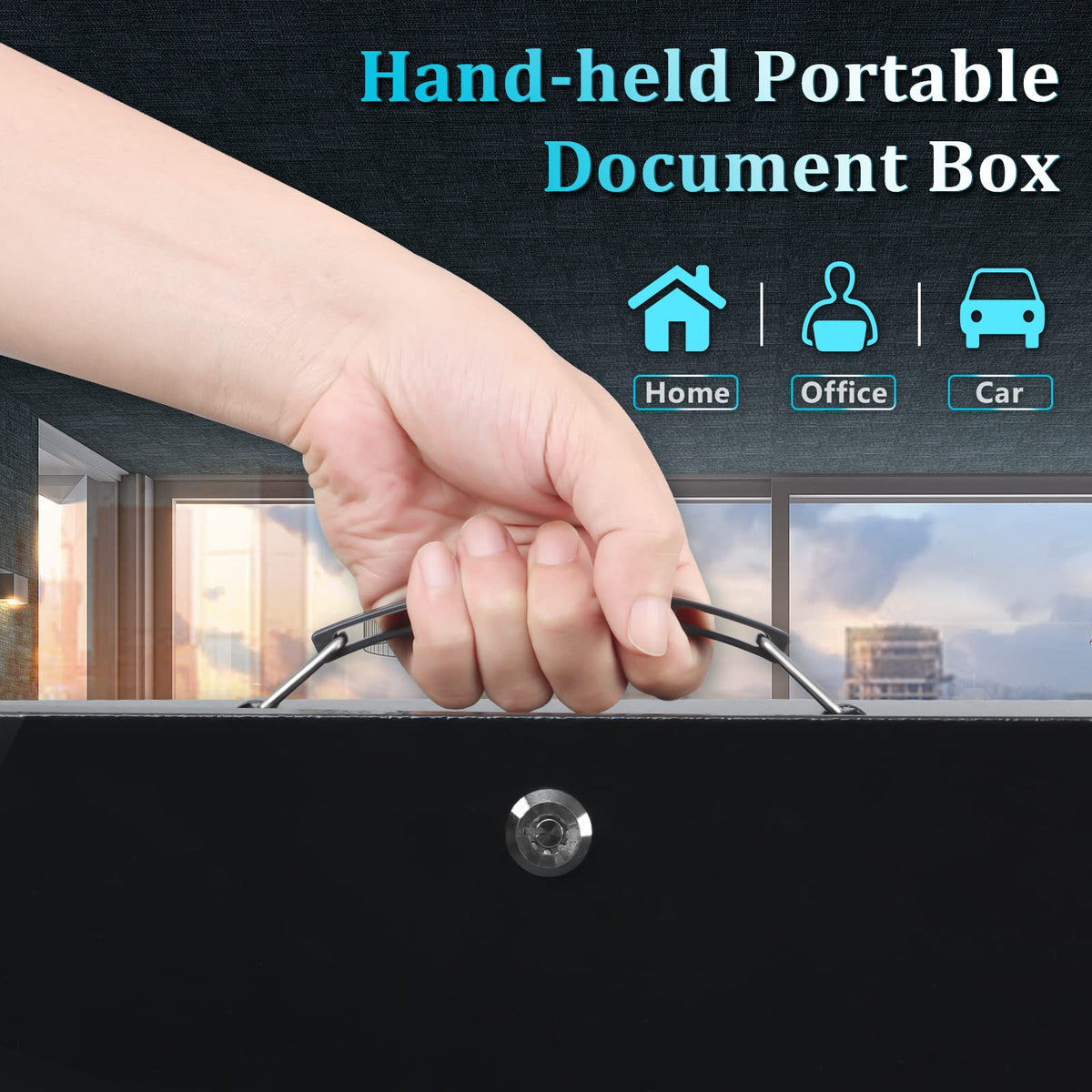 Fire Resistant Document Lock Box with Key D611402