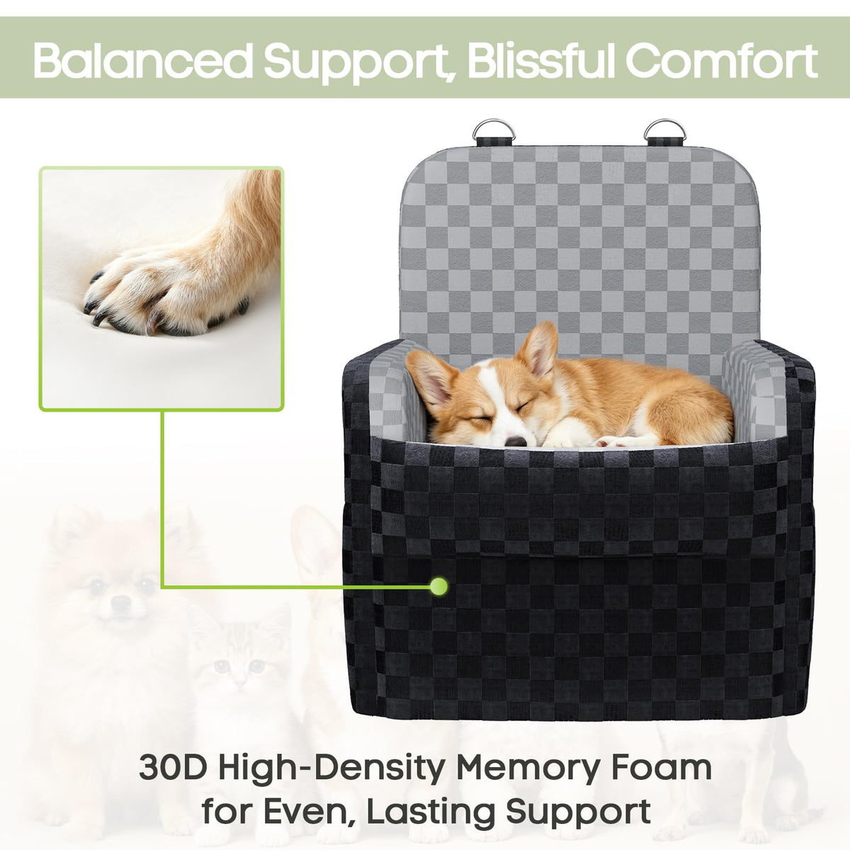 Waterproof Dog Booster Car Seat J6555