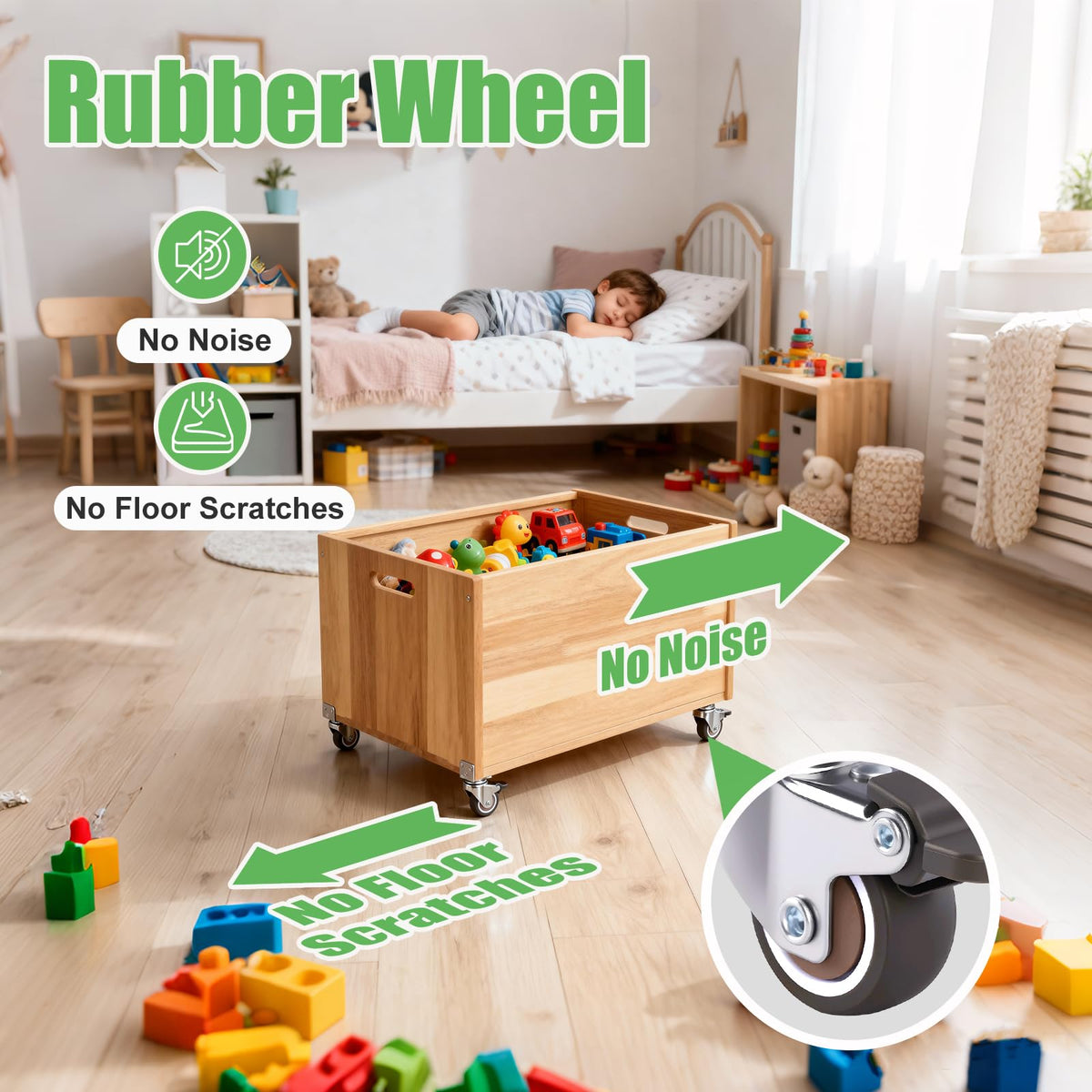 1" Low Profile Caster Wheels Set of 4 Y44837