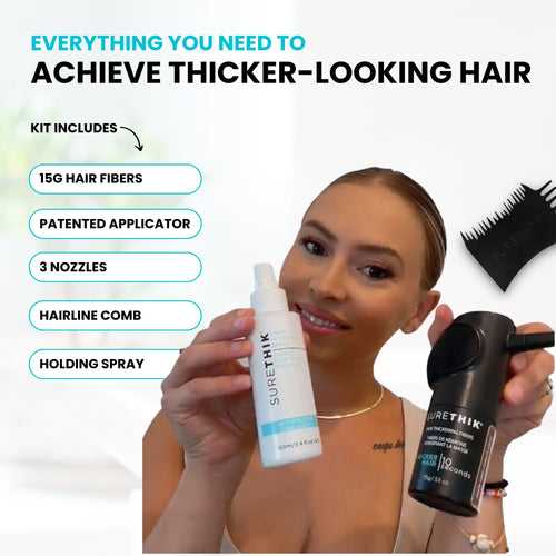 15g Hair Fiber 4 Piece Set with Application Tools Y9378