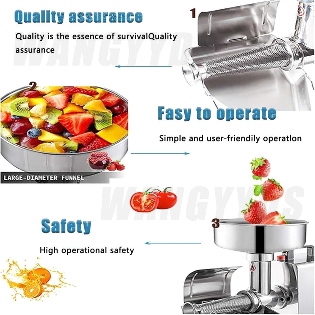 450W Stainless Steel Electric Tomato Strainer E642421
