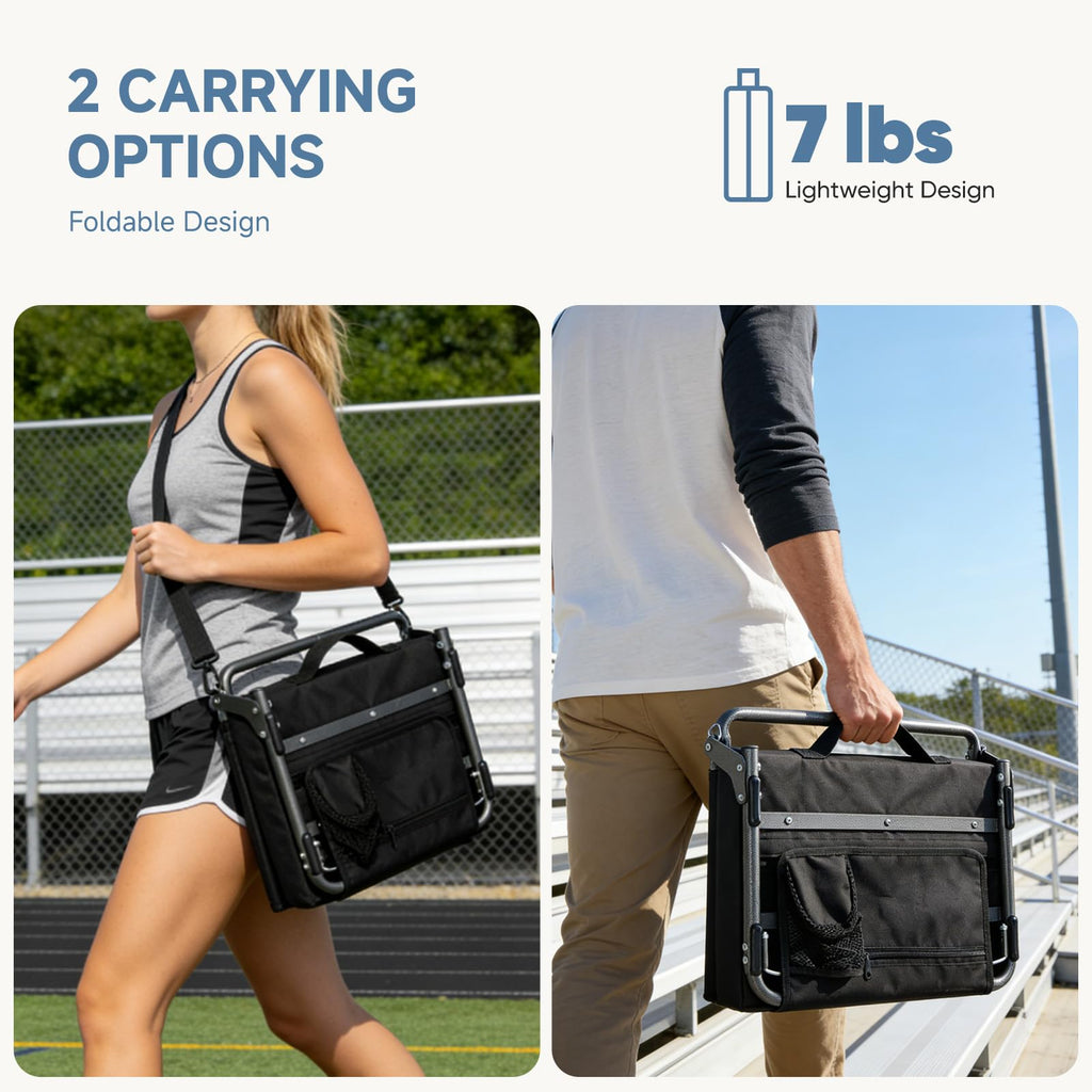 2-Pack Padded Stadium Seats with Back Support F790