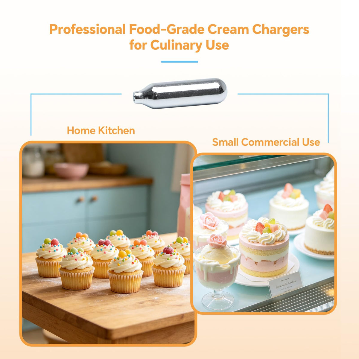 8g Whipped Cream Chargers Food Grade H645253