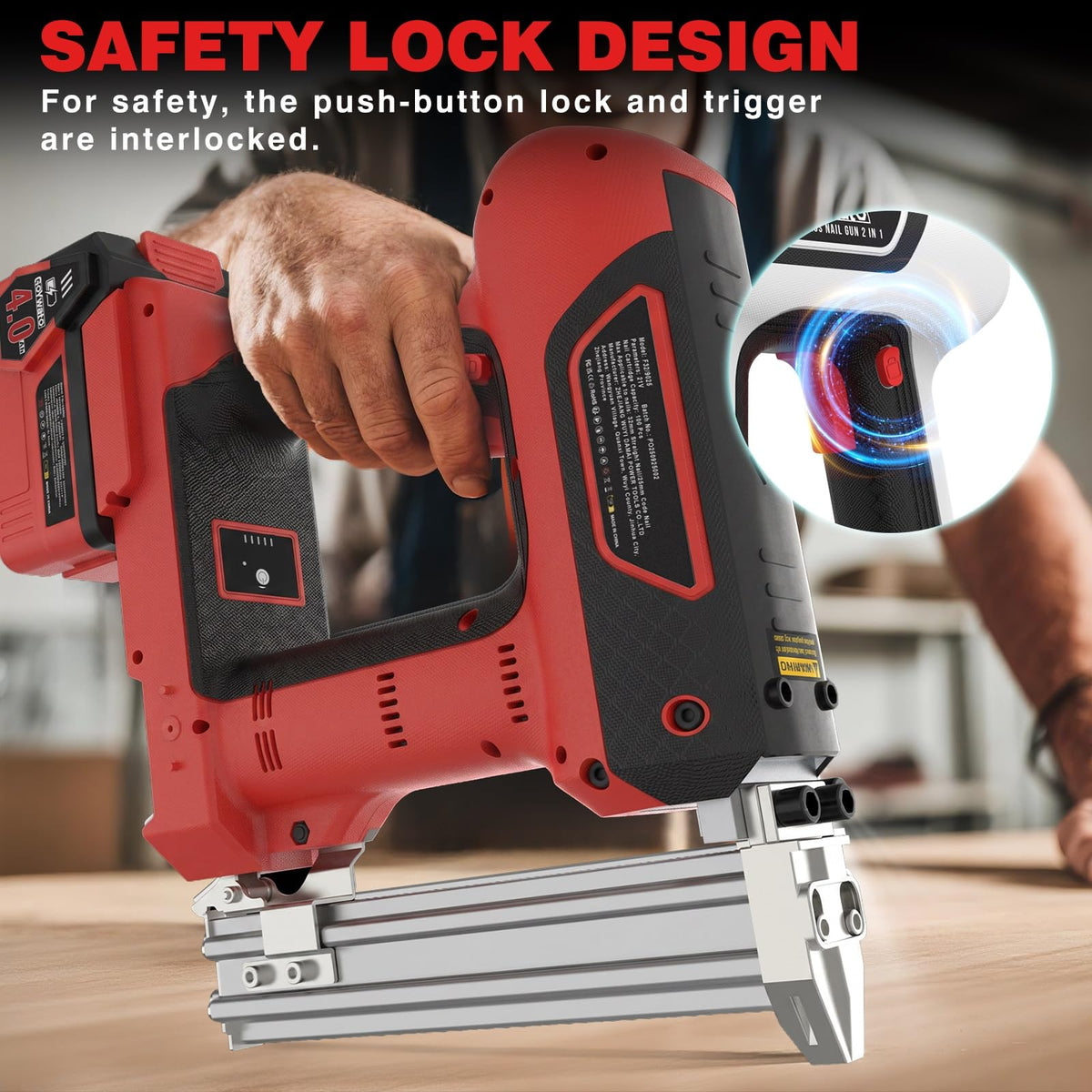 18GA Cordless Stapler Gun F5612