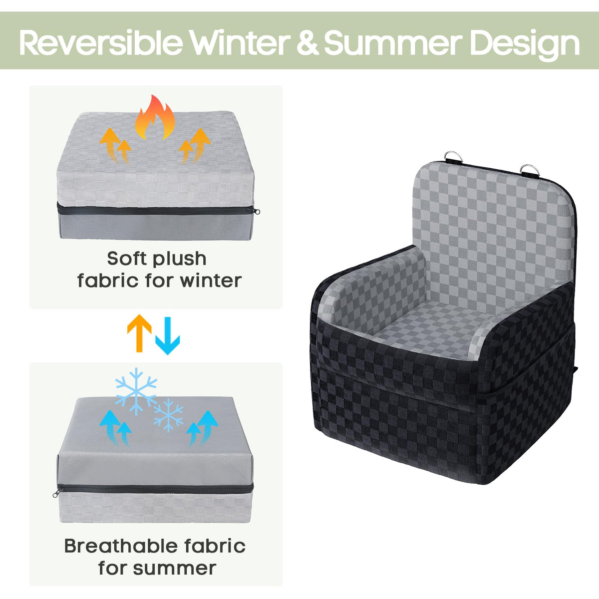 Waterproof Dog Booster Car Seat J6555
