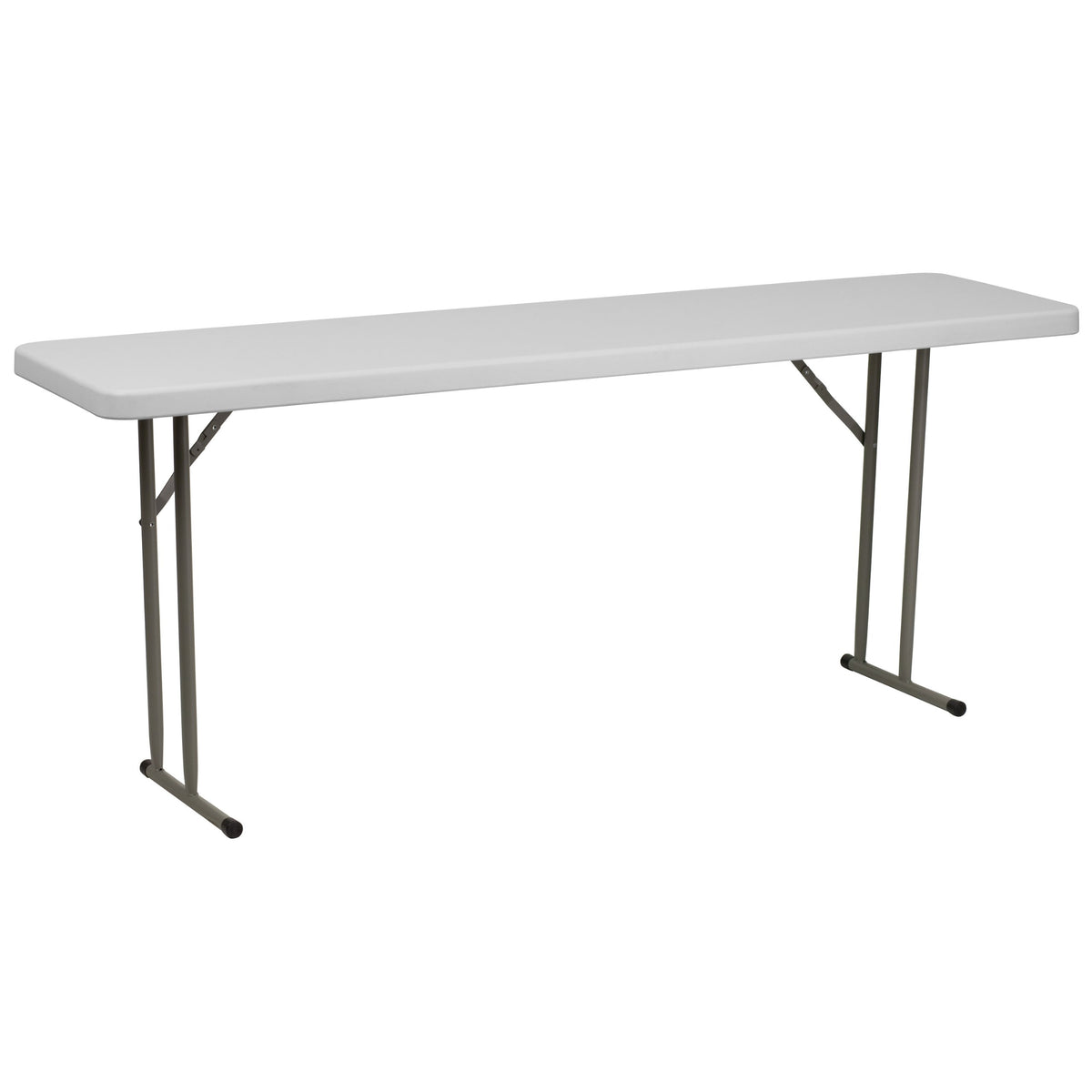 10 Pack 6-Foot Granite White Plastic Folding Table W263182