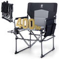 Portable Folding Camping Chair with Side Table, Black K557