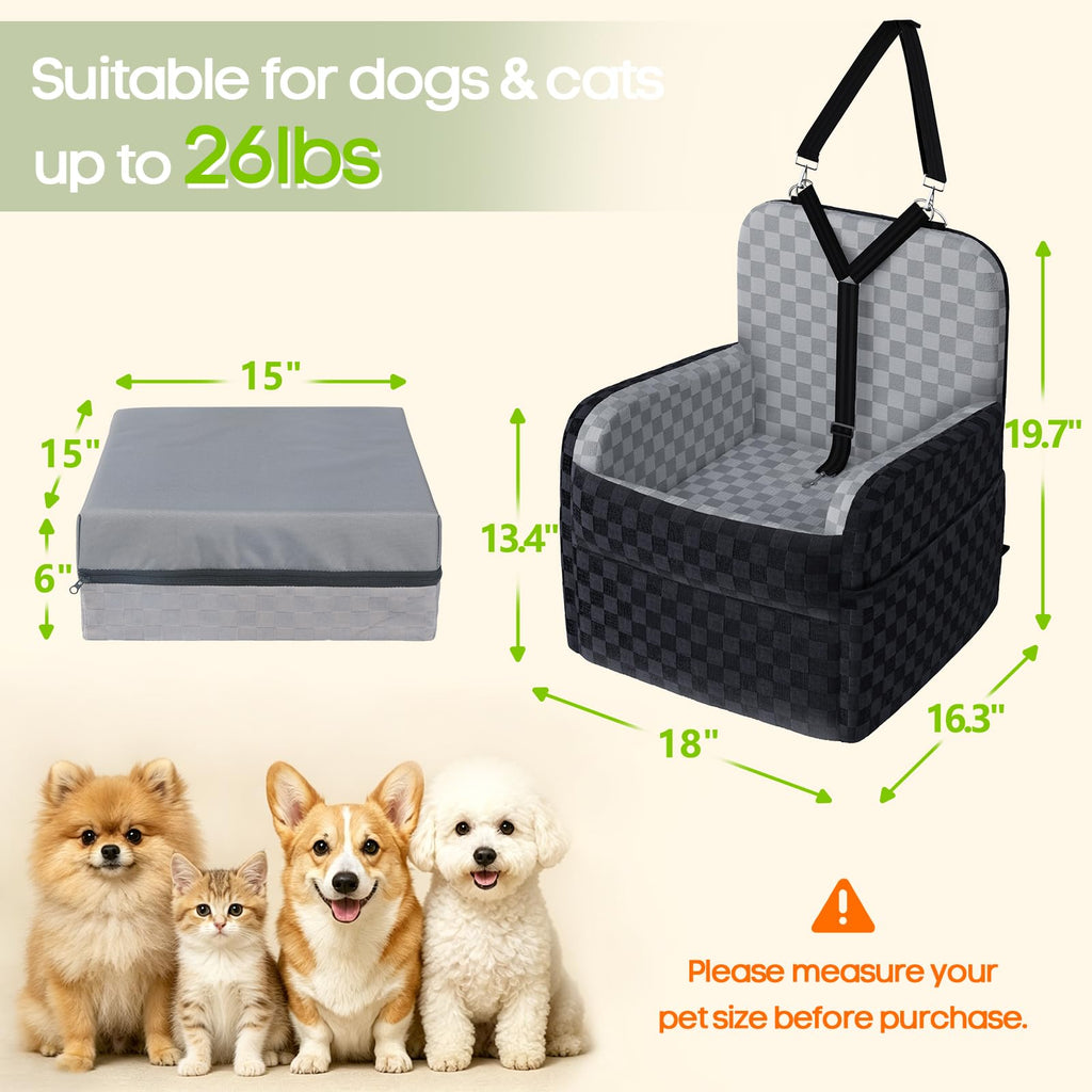 Waterproof Dog Booster Car Seat J6555