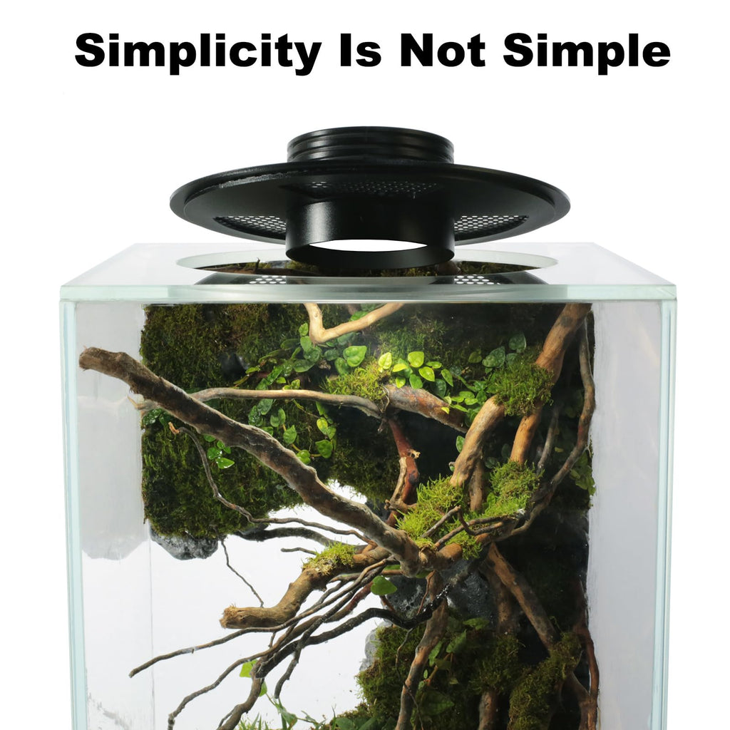 Glass Plant Terrarium with Grow Light Q463