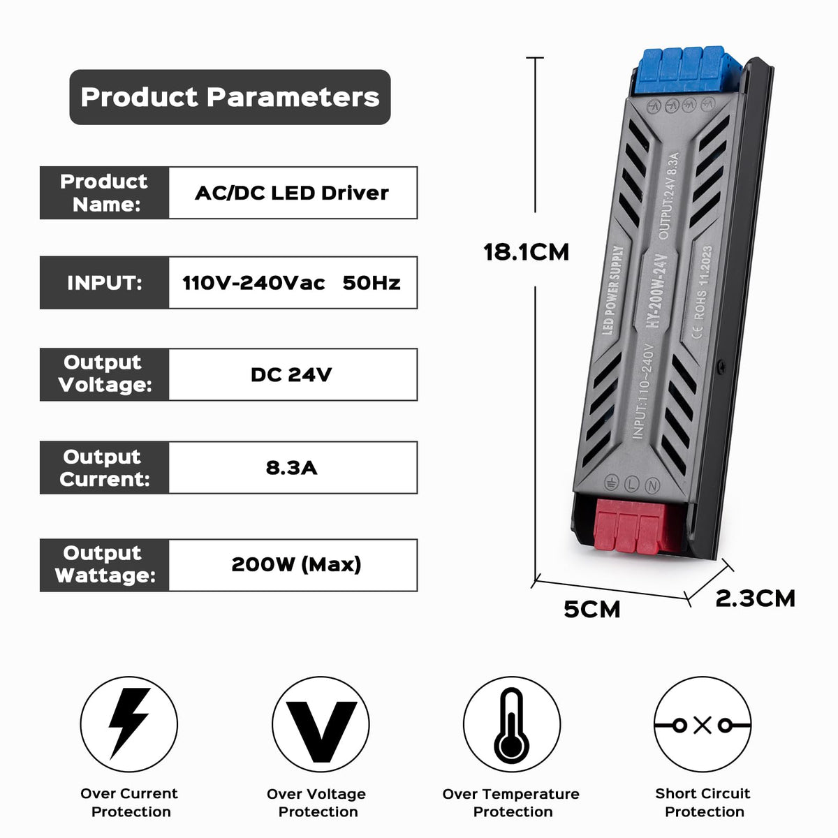 200W 24V LED Power Supply Transformer M732620