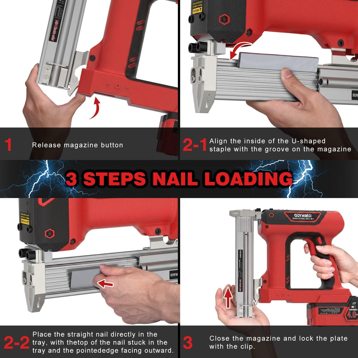 18GA Cordless Stapler Gun F5612