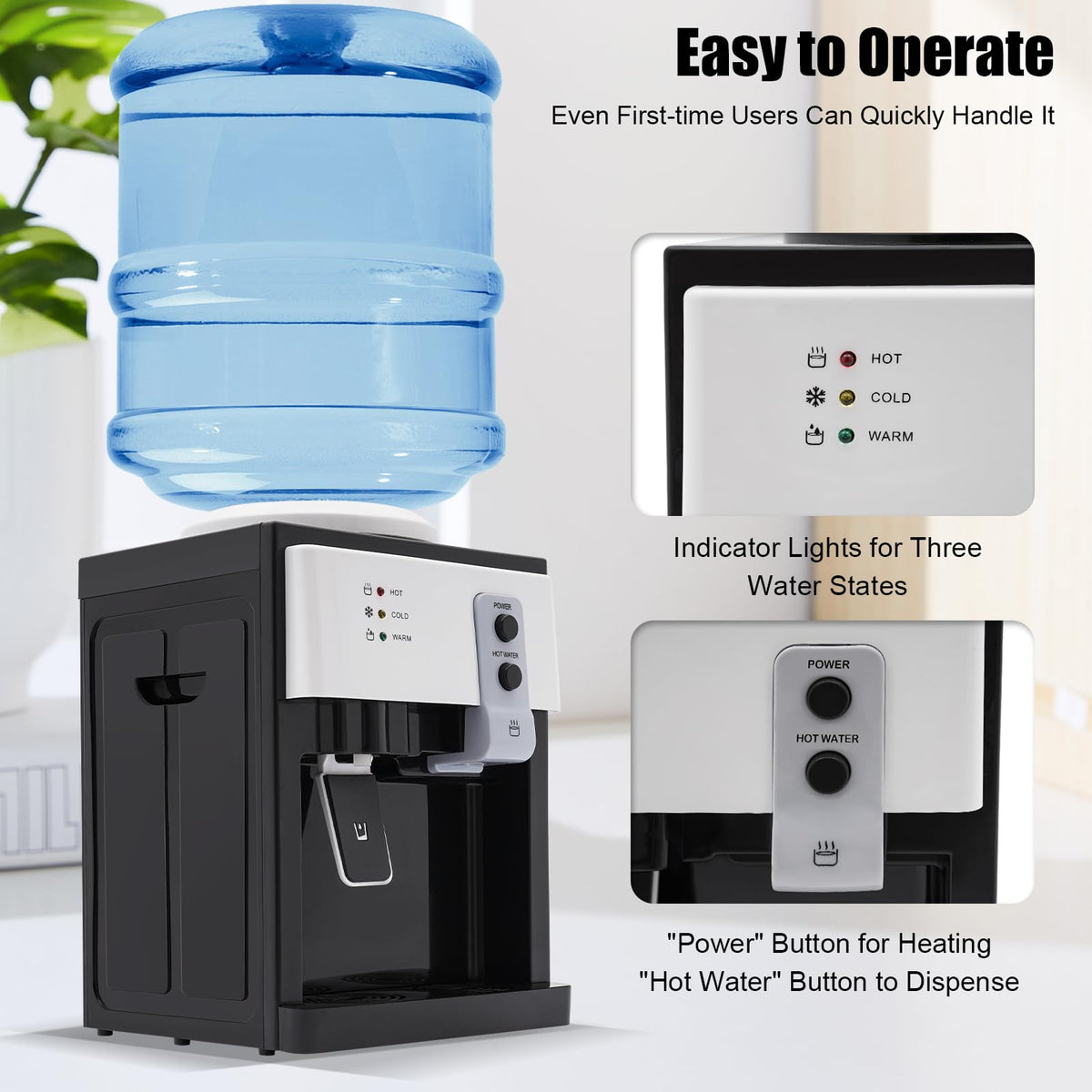 Top Loading Water Cooler Dispenser for 5 Gallon Bottle P9741