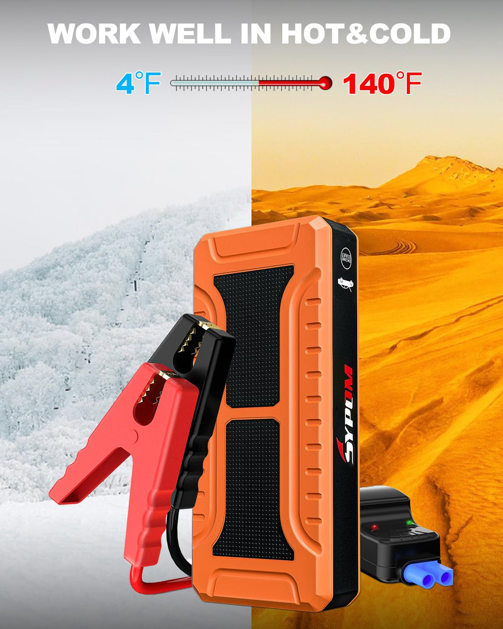 12V Portable Car Battery Jump Starter M981