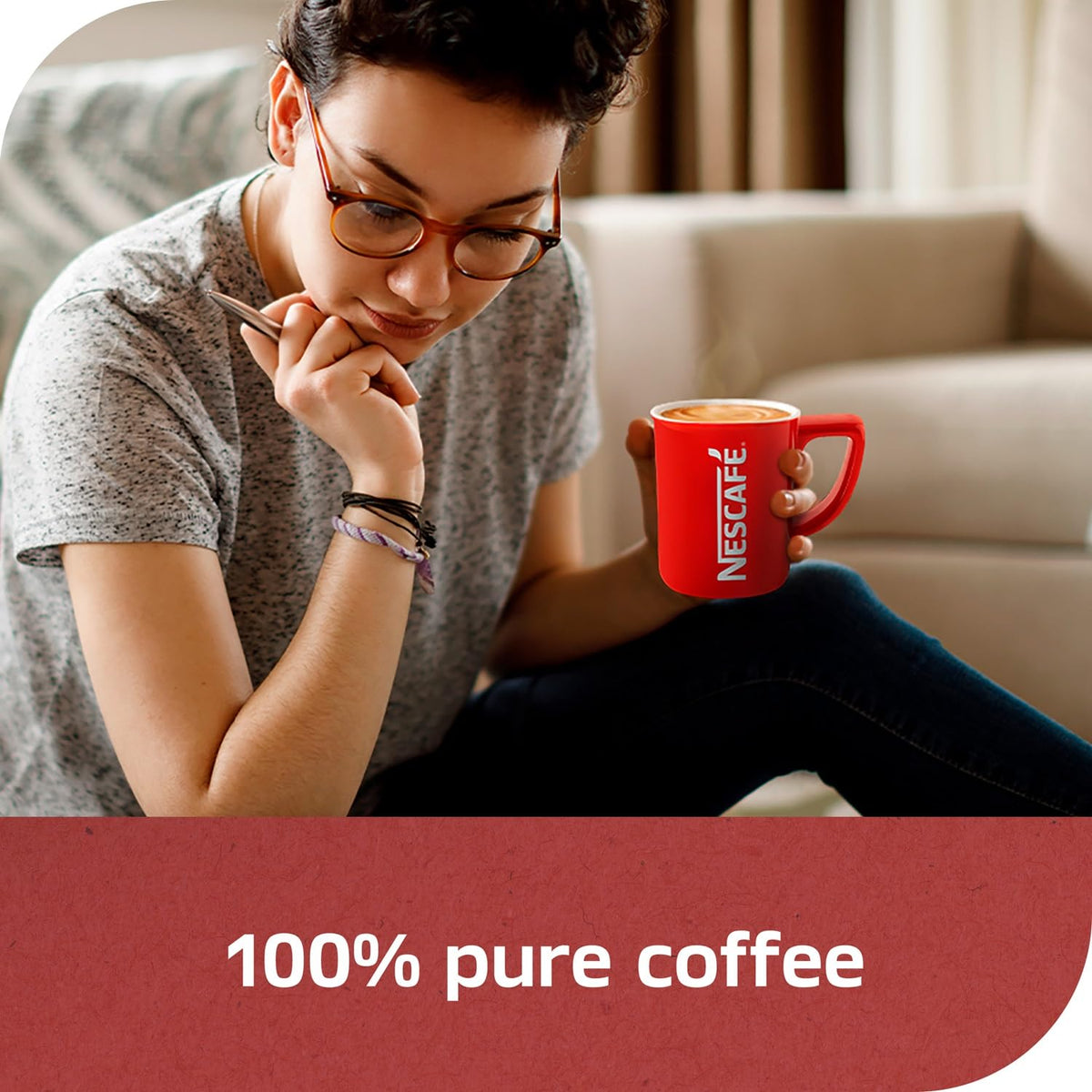Dark Roast Instant Coffee 7 oz Jar Q91747