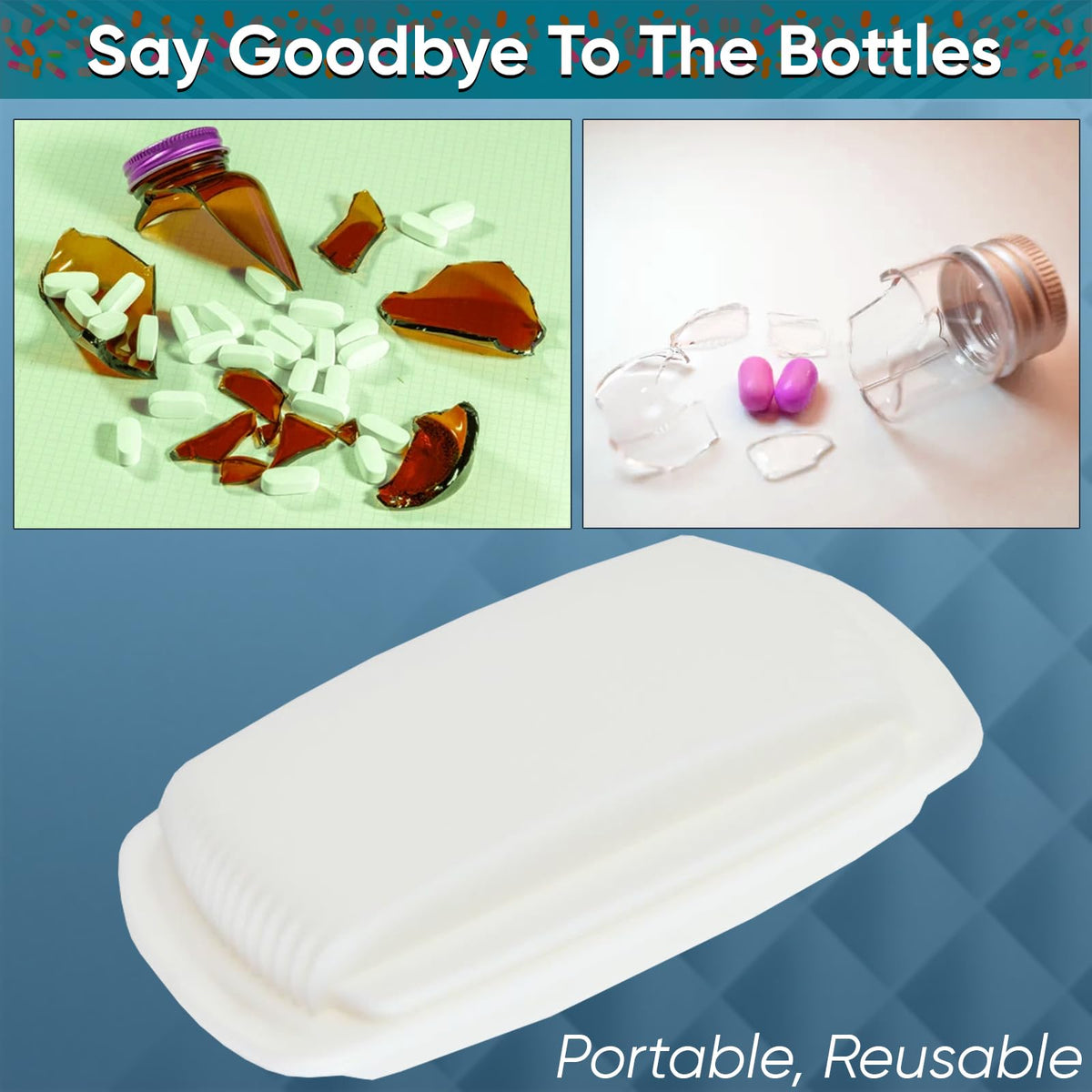 Small Pill Pouch with Easy Open & Secure Closure B645