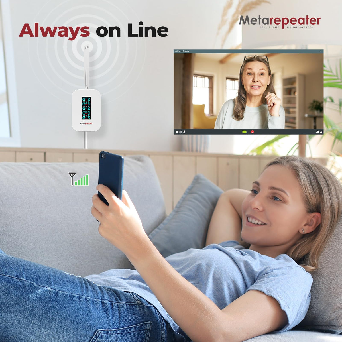 Cell Phone Signal Booster with LCD Display T8096