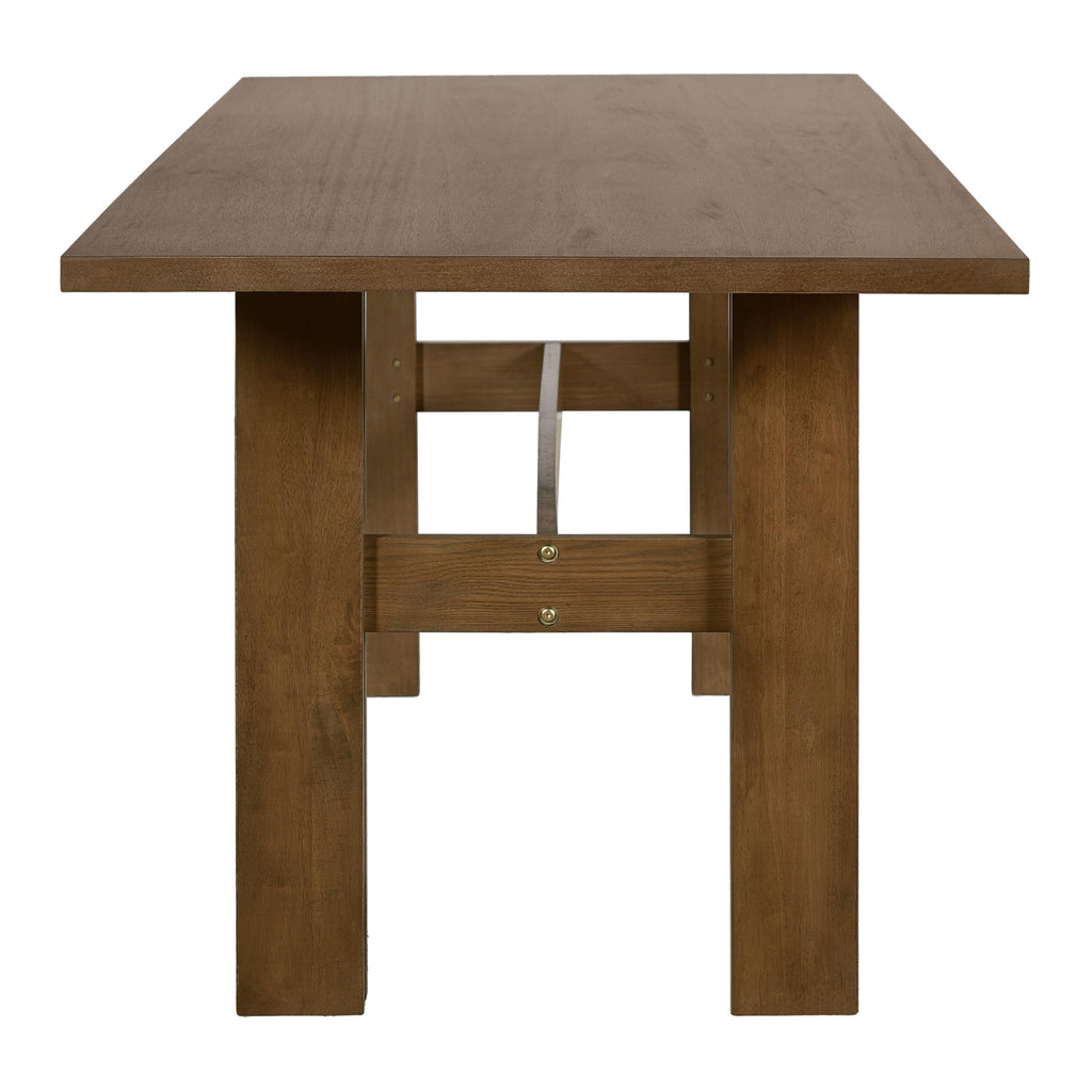 7-Piece Rubber Wood Dining Table Set with Chairs B802927