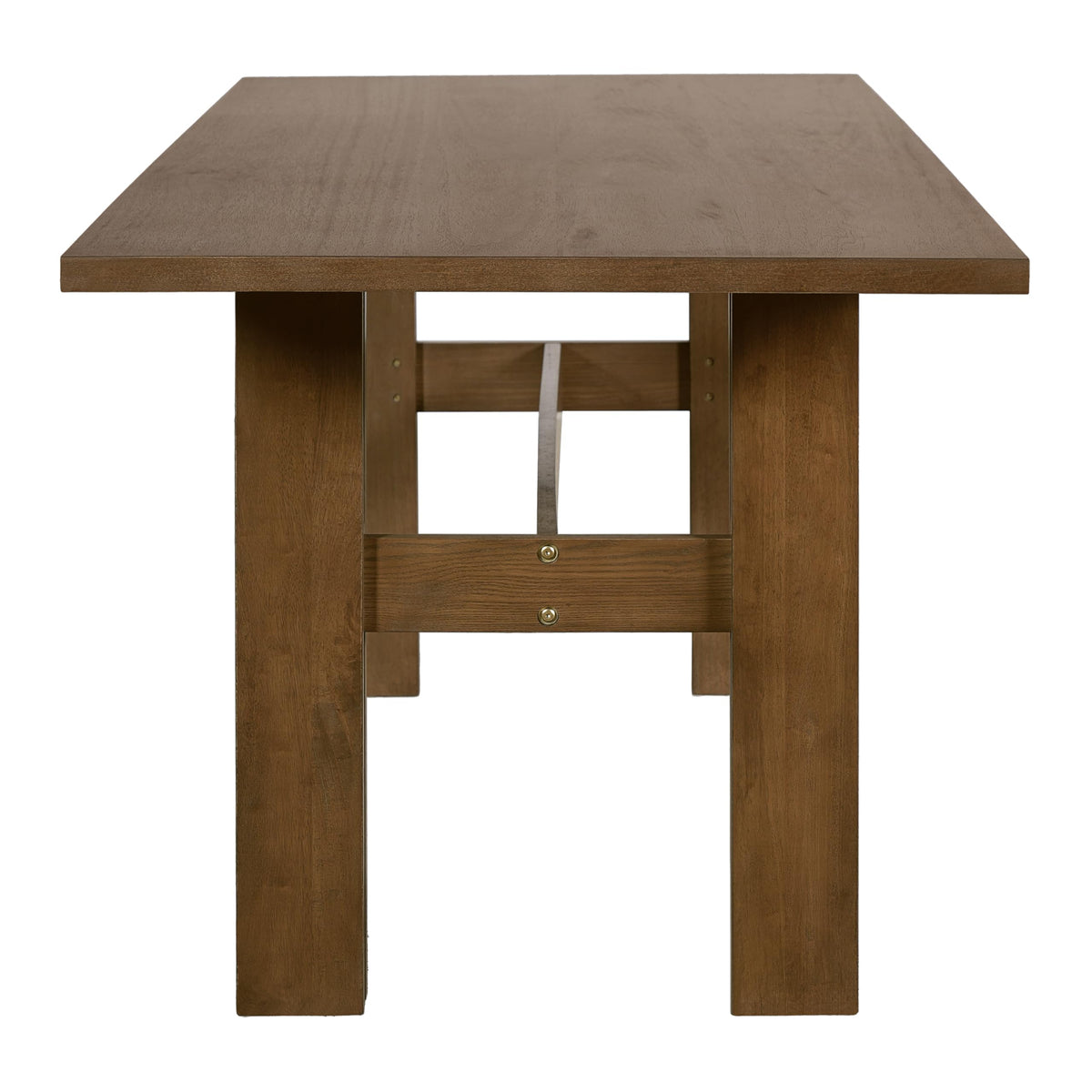 7-Piece Rubber Wood Dining Table Set with Chairs B802927