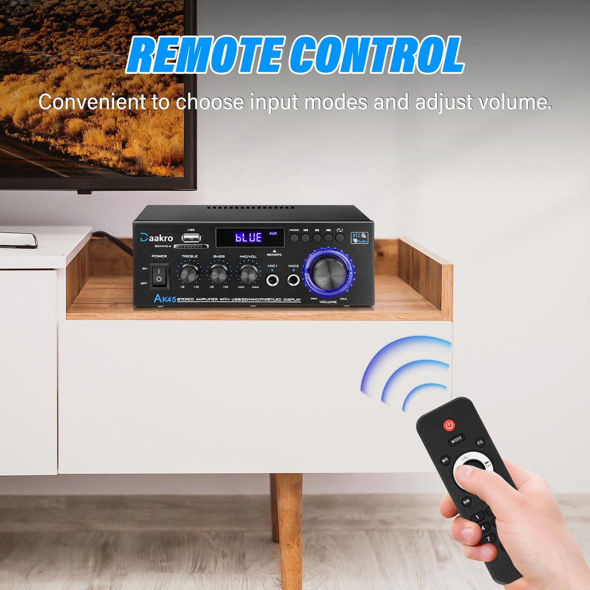 300W Bluetooth 5.1 Stereo Audio Amplifier B818