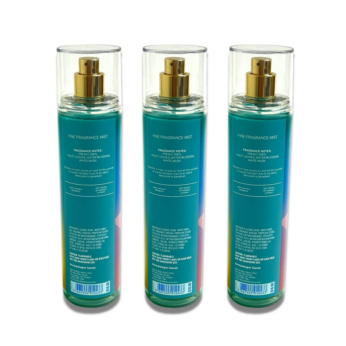 Saltwater Breeze Fine Fragrance Mist 8 oz Pack of 3 S690