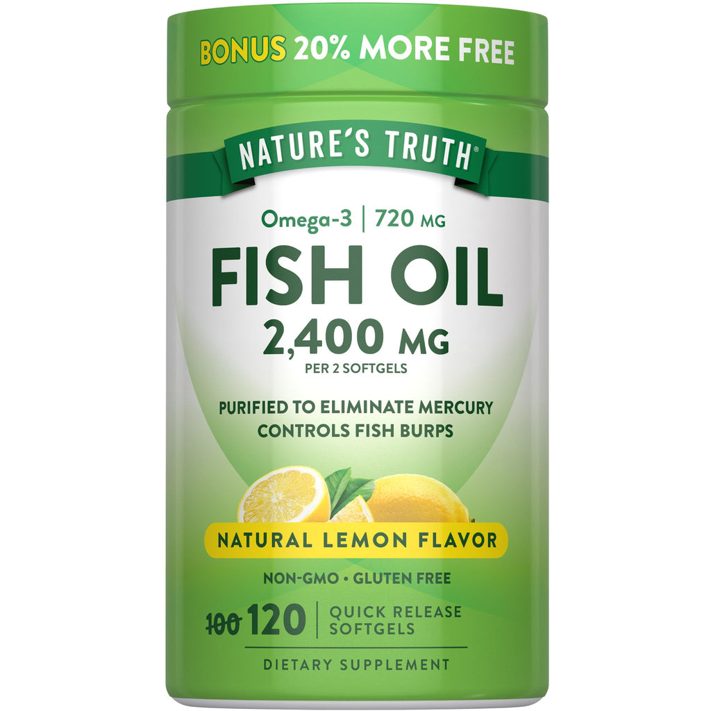 Fish Oil 2400mg 120 Softgels I627