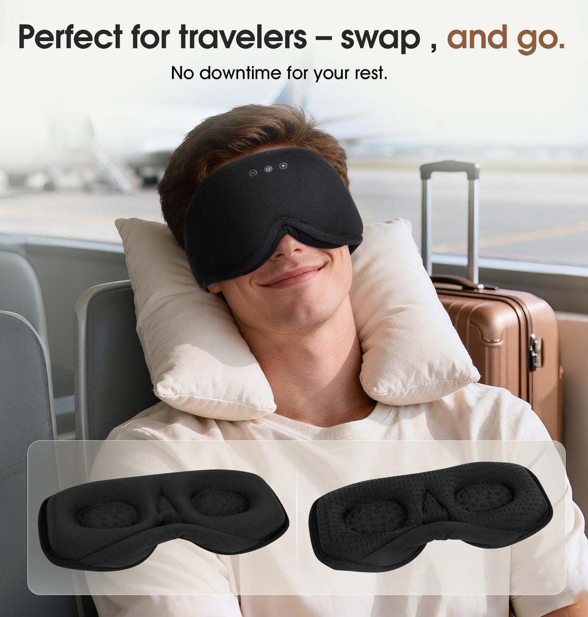 Bamboo Cotton Bluetooth Sleep Mask N905868