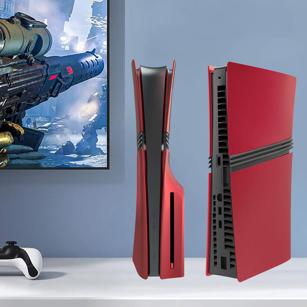 Red Matte ABS PS5 Pro Disc Edition Cover Plates E83935