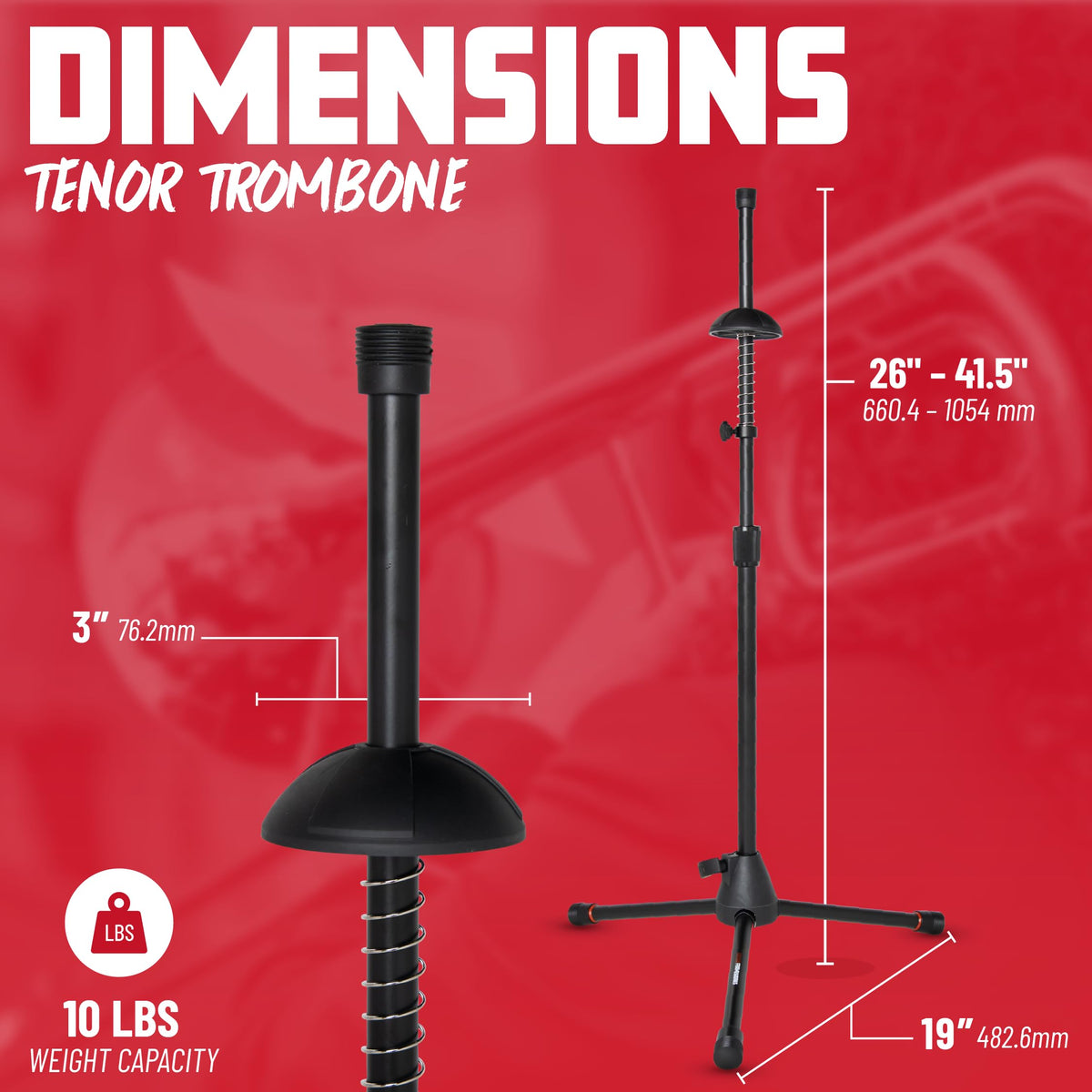 Tripod Style Stand for Trombones O407645