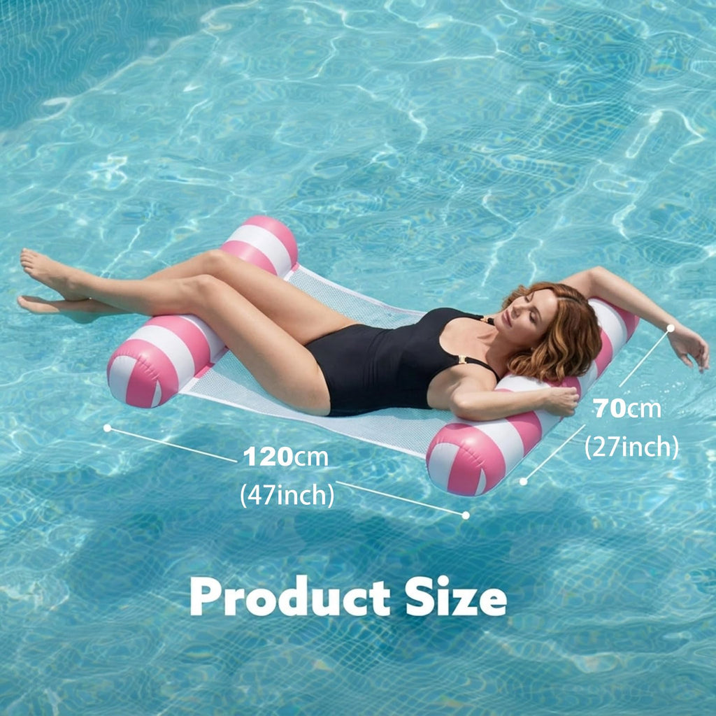 5 Pack Inflatable Pool Floats Adult Size Water Hammock E94639