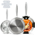 Tri-Ply Stainless Steel 7-Piece Frying Pan Set B634190