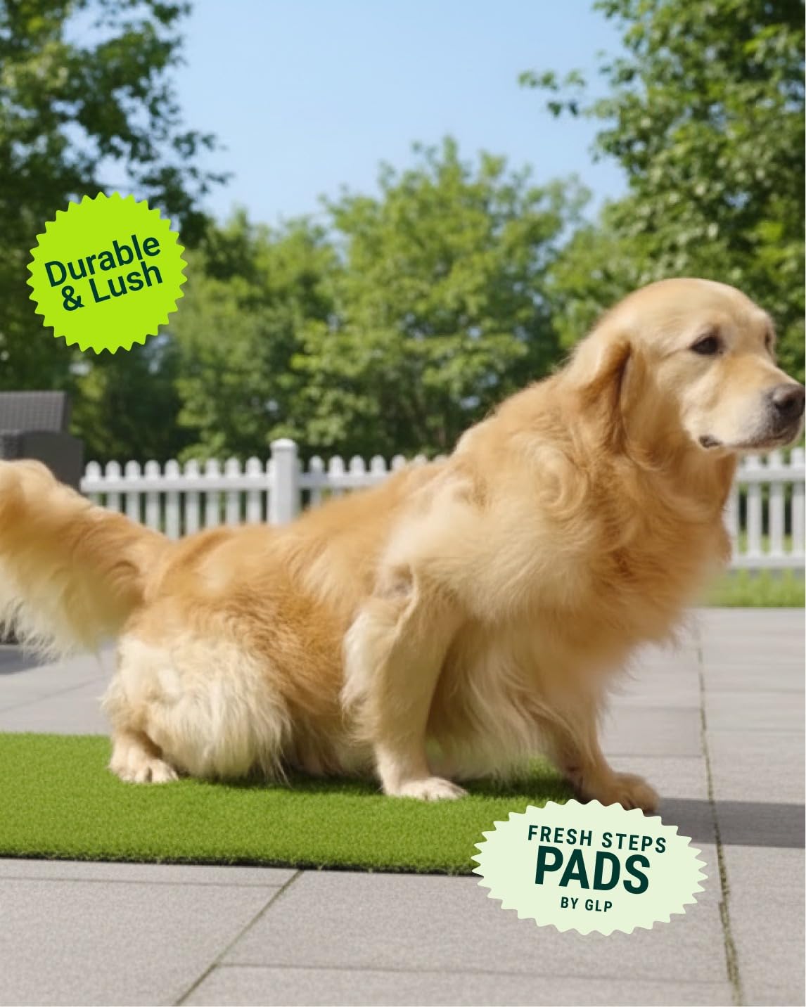 Artificial Grass Dog Potty Grass Pad Replacement 4-Pack 20x25” Reusable K249193