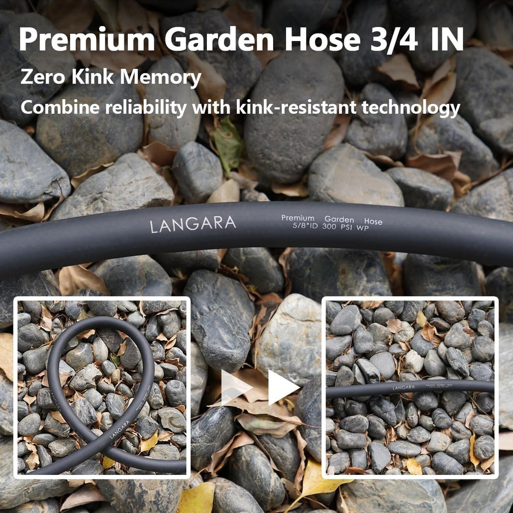 100ft x 3/4" Heavy Duty Hybrid Rubber Garden Hose H282046