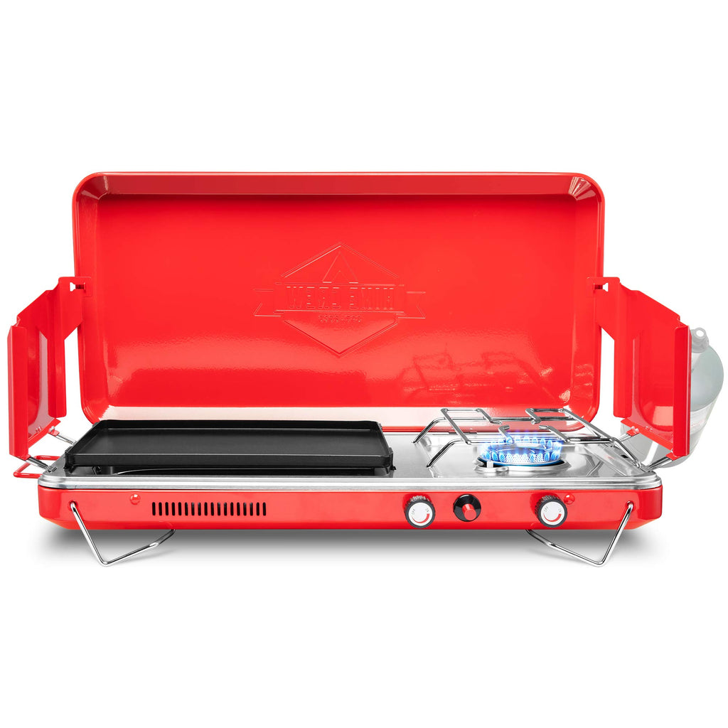 2-in-1 Gas Camping Stove and Griddle T851180