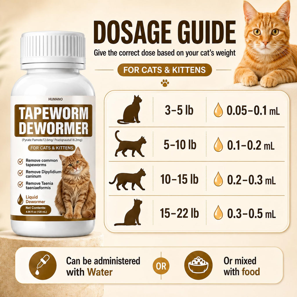 Broad Spectrum Cat Tapeworm Dewormer J7677