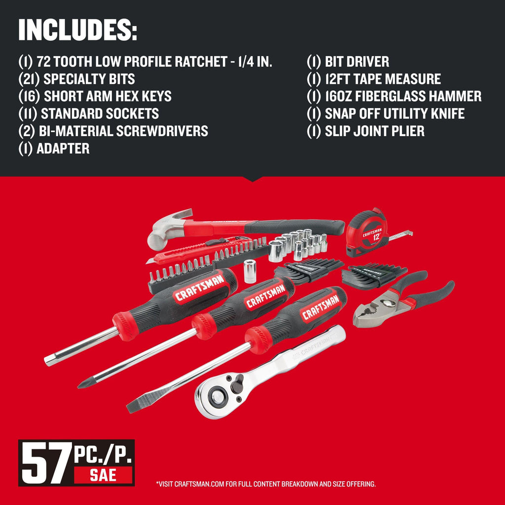 57 Piece Mechanics Tool Set V58582