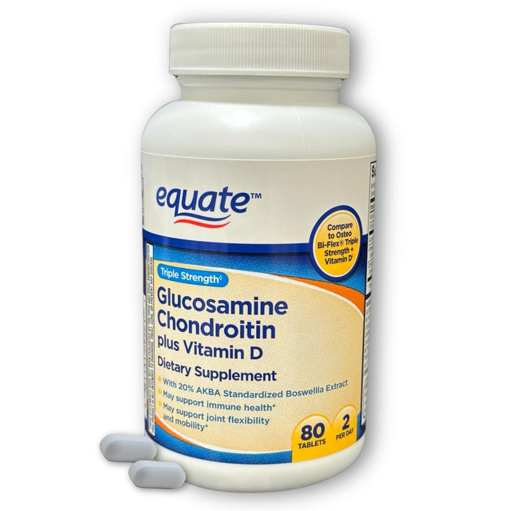 Triple Strength Glucosamine Chondroitin Vitamin D Tablets 80ct O282648