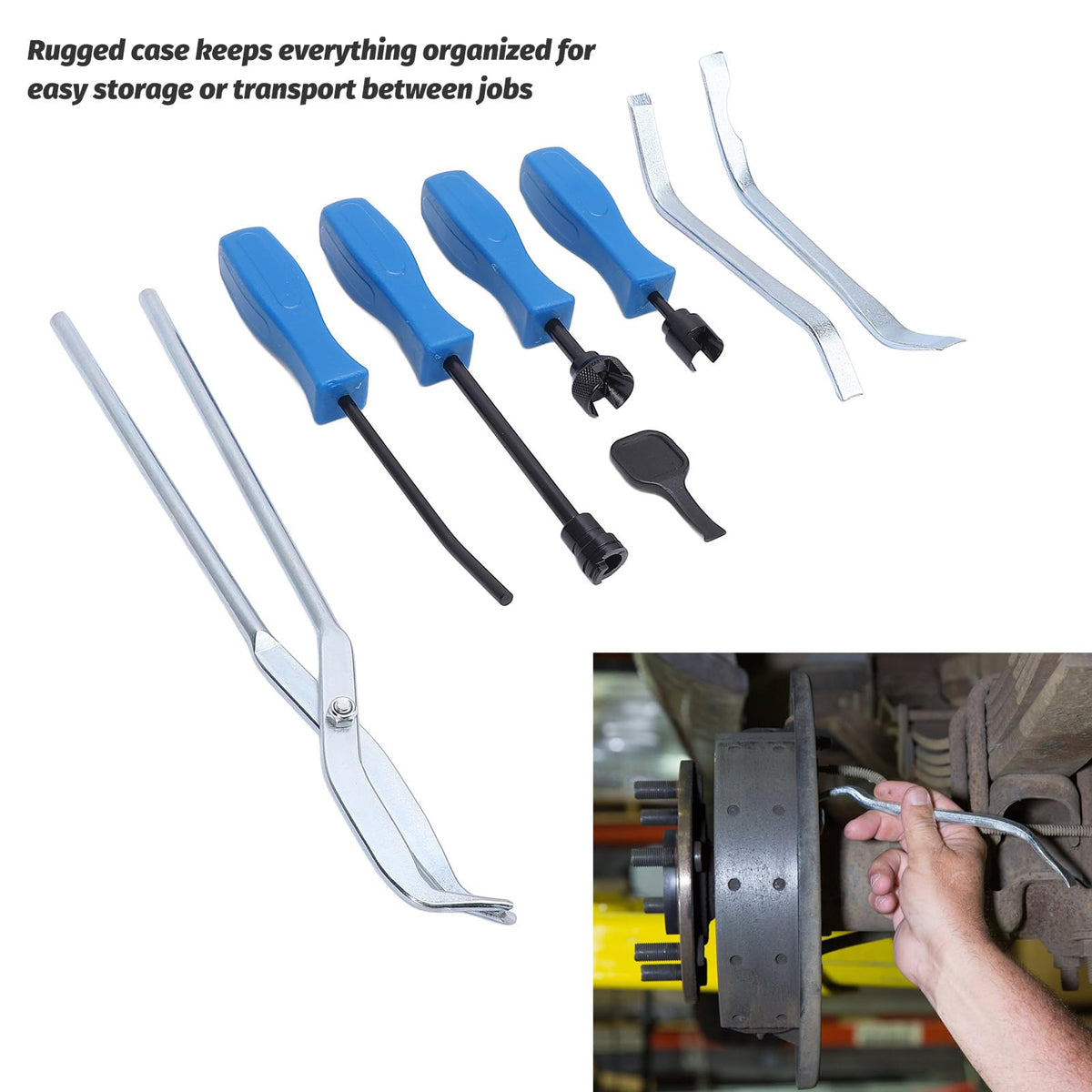 8 Pcs Brake Drum Tool Set with Storage Case J693