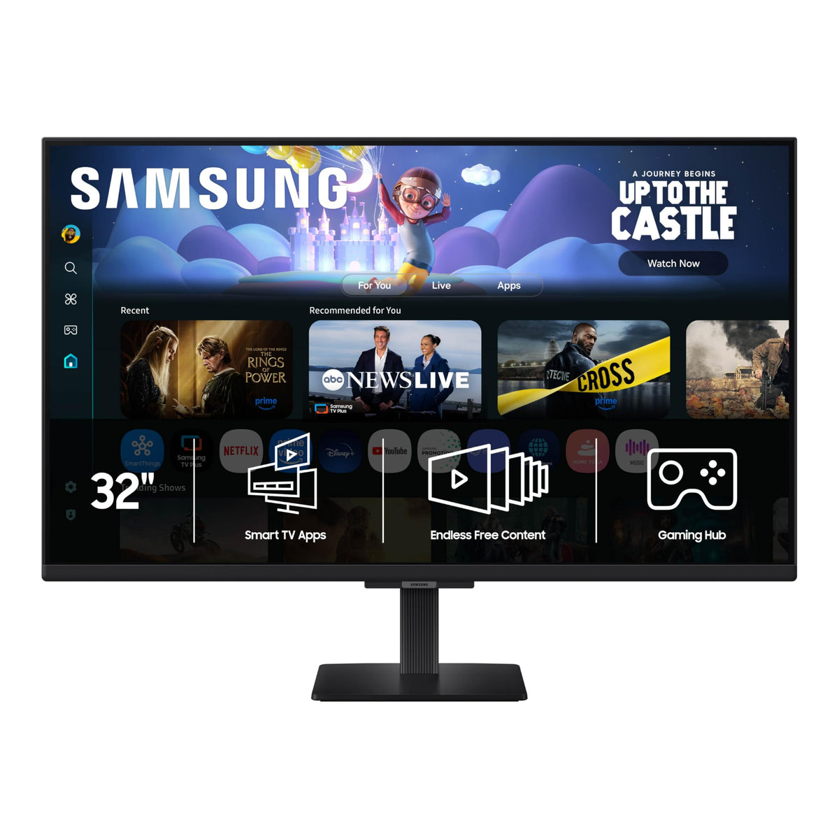 32-Inch FHD Smart Monitor with Streaming TV, Speakers, HDR10, Black H97983
