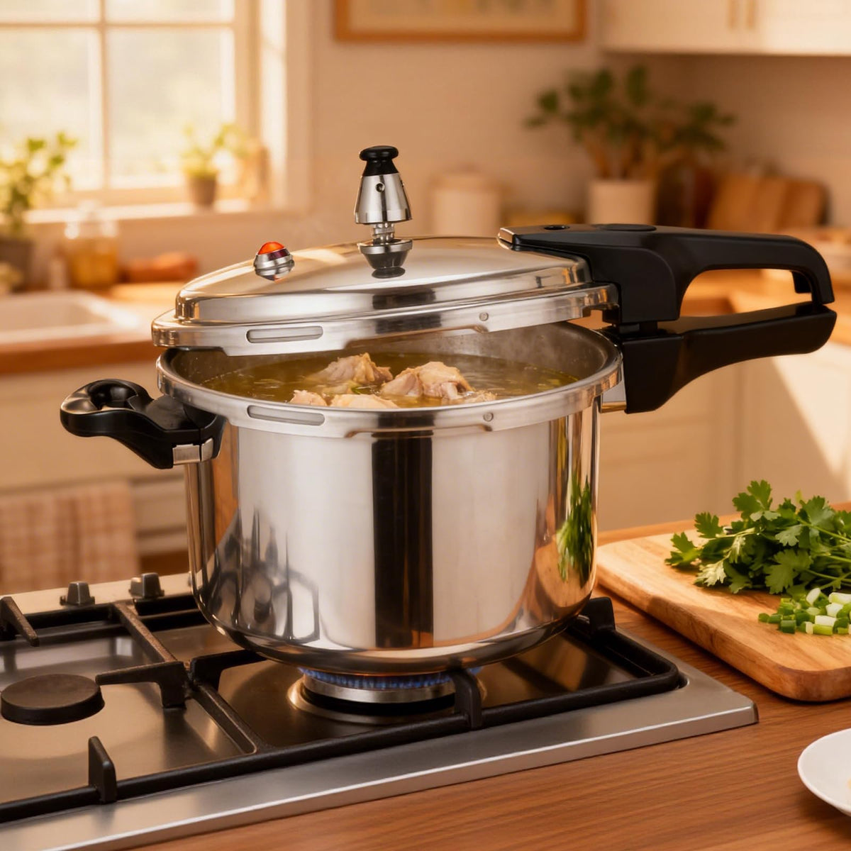4.2 Quart Aluminum Stovetop Pressure Cooker M1098
