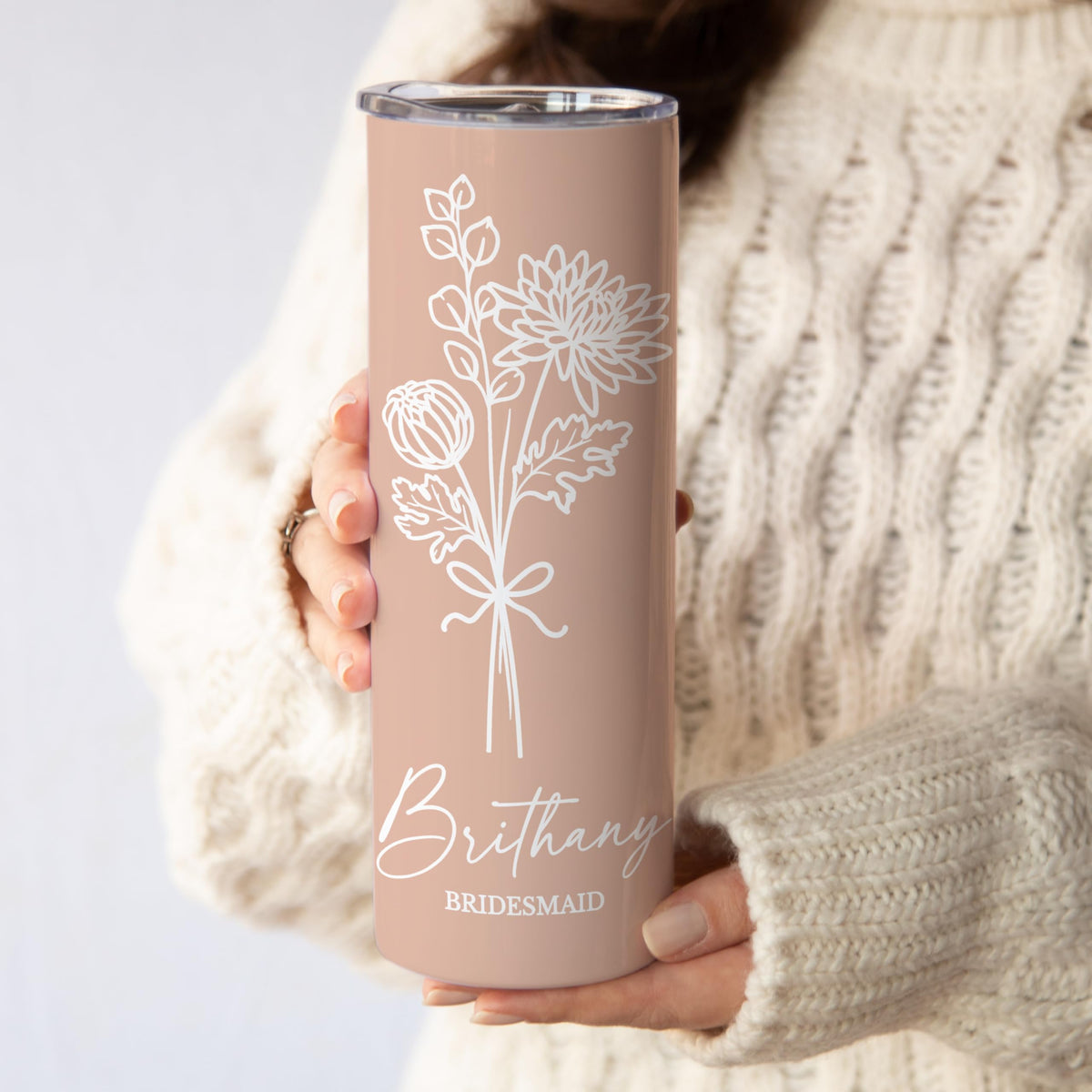 20oz Stainless Steel Tumbler with Straw B68206